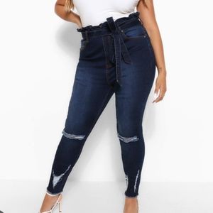 Boohoo: Size 20 Distressed Jeans